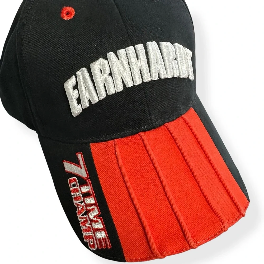 VTG Dale Earnhardt 7 Time NASCAR Champion #3 Vintage Strap back Hat Cap‎ Action